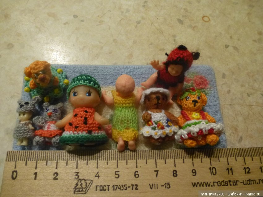 Кукольная миниатюра. Проба пера. Микровязание (фото 6)