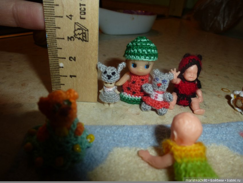 Кукольная миниатюра. Проба пера. Микровязание (фото 8)