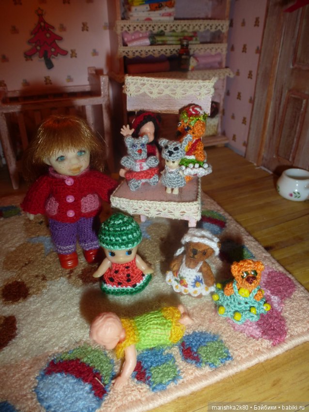 Кукольная миниатюра. Проба пера. Микровязание (фото 4)