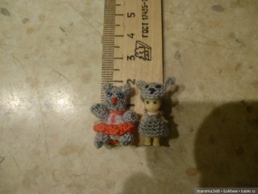 Кукольная миниатюра. Проба пера. Микровязание (фото 9)