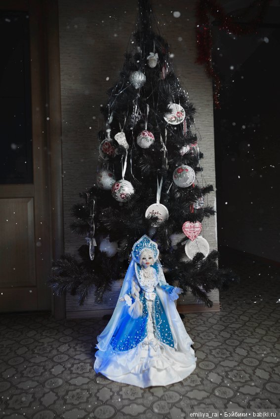 Текстильная кукла Снегурочка (фото 5)