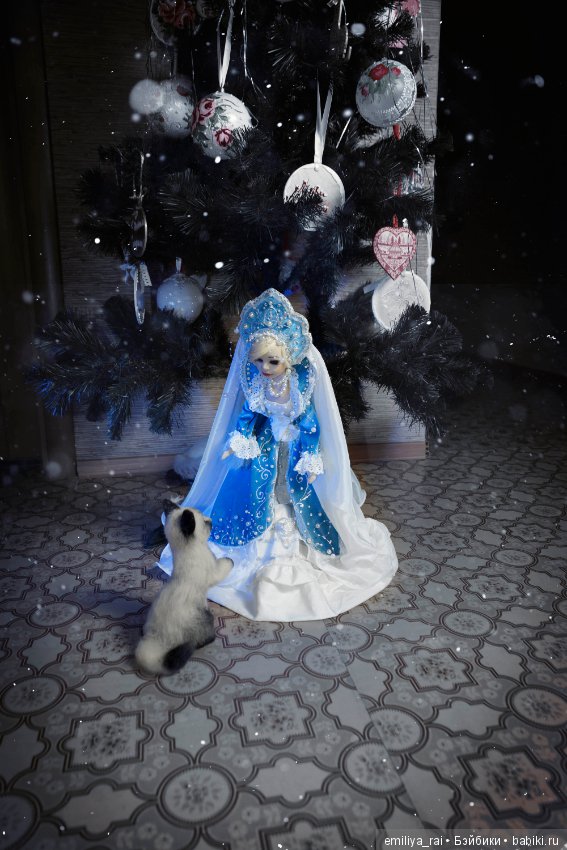 Текстильная кукла Снегурочка (фото 6)