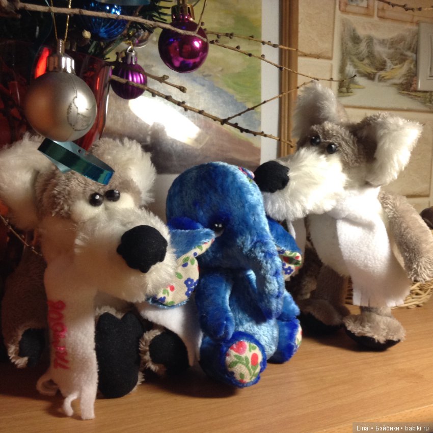 В догонку Новому году — Домашние фото авторских игрушек: Тедди