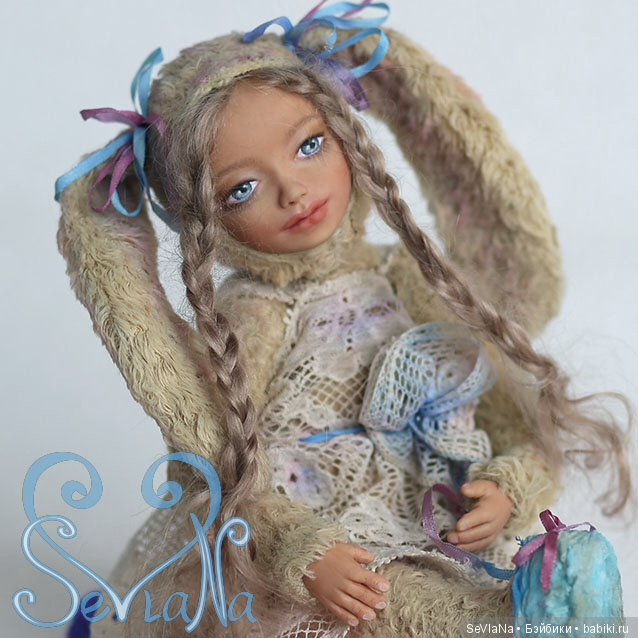 Моя авторская кукла тедди долл зайка. SeVlaNa