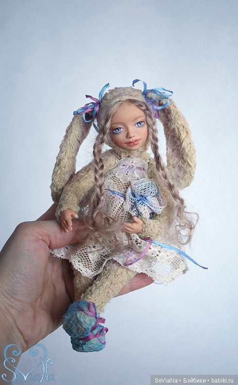 Моя авторская кукла тедди долл зайка. SeVlaNa