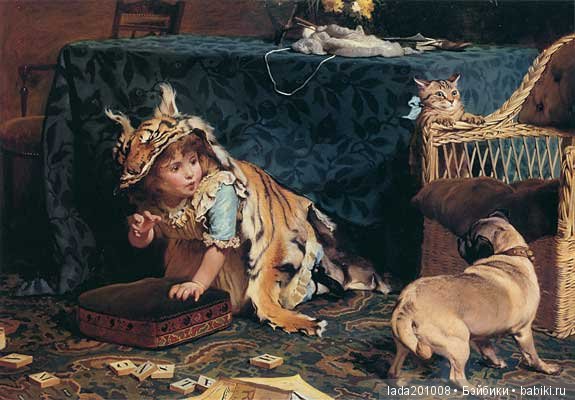 Анималист 19 века художник Charles Burton Barber. Один из лучших в свое время