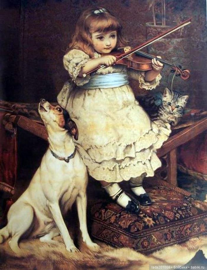 Анималист 19 века художник Charles Burton Barber. Один из лучших в свое время