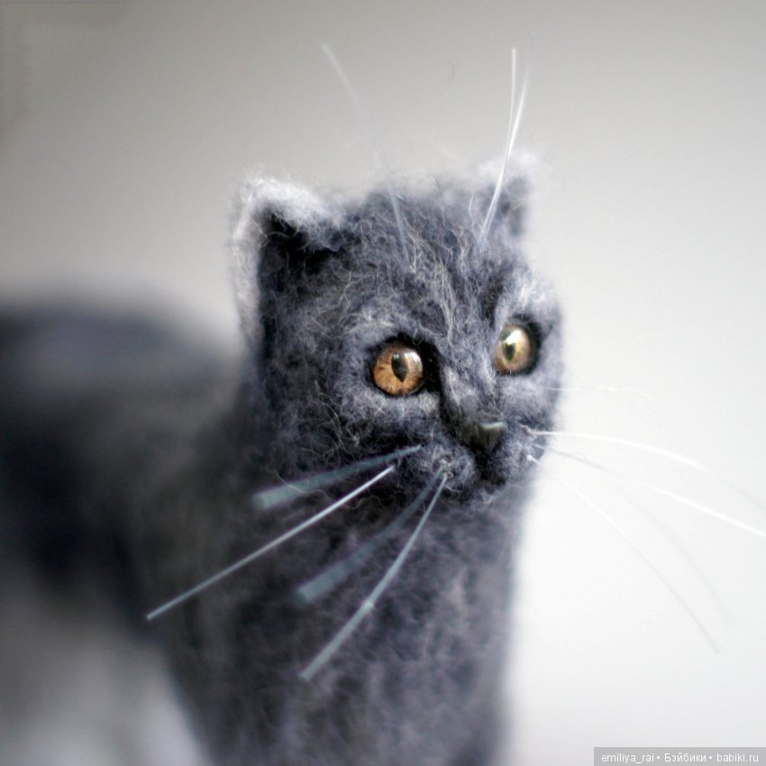 Кошечка Матильда. Валяние из шерсти (фото 5)