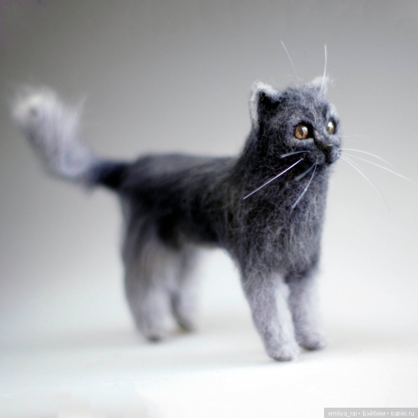 Кошечка Матильда. Валяние из шерсти (фото 6)