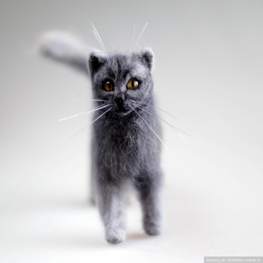 Кошечка Матильда. Валяние из шерсти