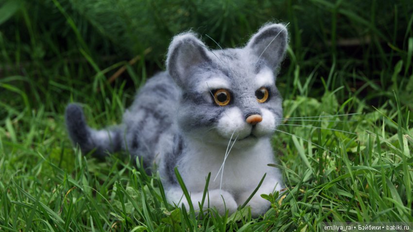 Котик Толик. Сухое валяние (фото 3)