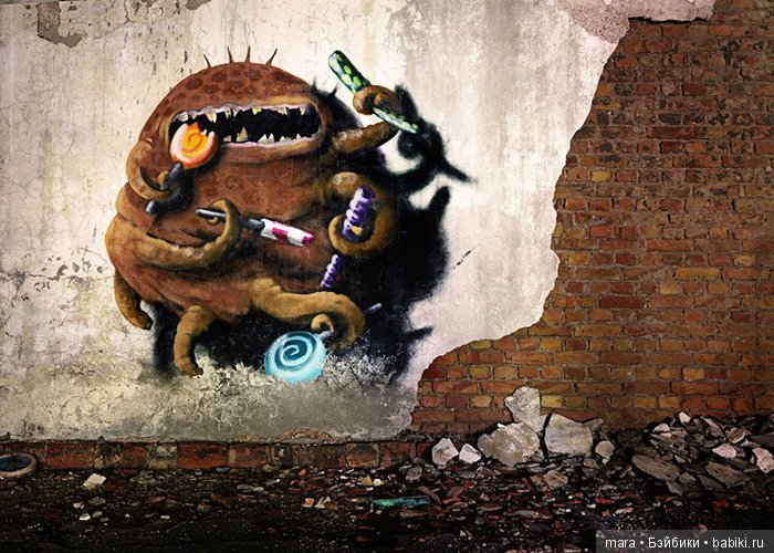 Монстры на стенах зданий — Мир искусства и творчества: стимпанк