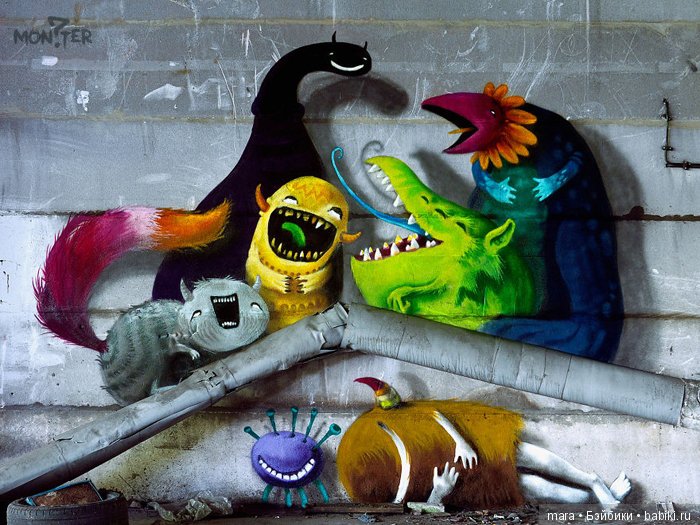 Монстры на стенах зданий — Мир искусства и творчества: стимпанк