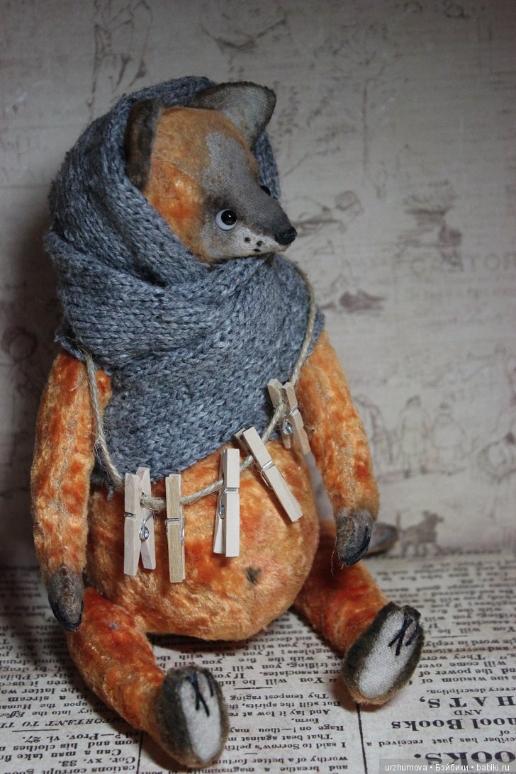 Зимние постирушки, игрушка ручной работы