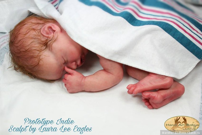 Малышка Indie, прототип от Bianca Frankeby. Молд скульптора Laura Lee Eagles