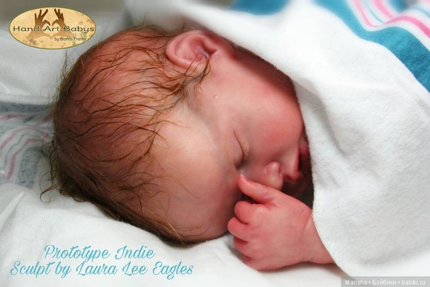 Малышка Indie, прототип от Bianca Frankeby. Молд скульптора Laura Lee Eagles