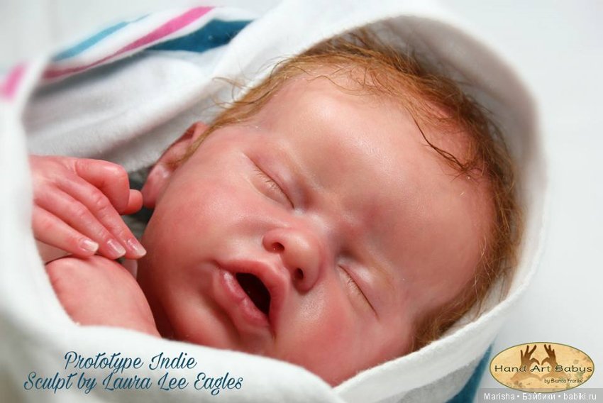 Малышка Indie, прототип от Bianca Frankeby. Молд скульптора Laura Lee Eagles