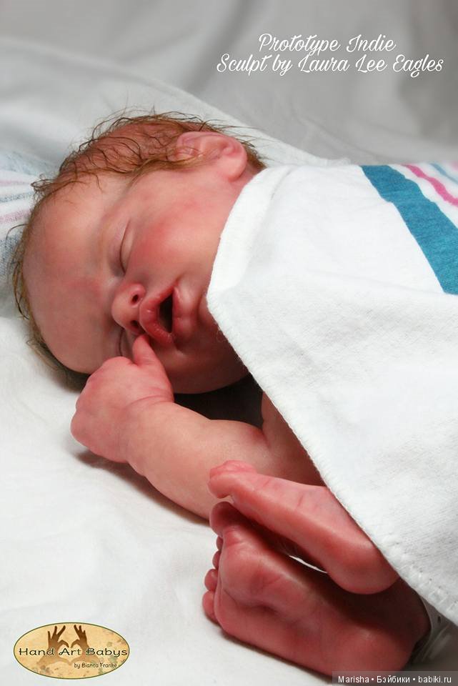 Малышка Indie, прототип от Bianca Frankeby. Молд скульптора Laura Lee Eagles