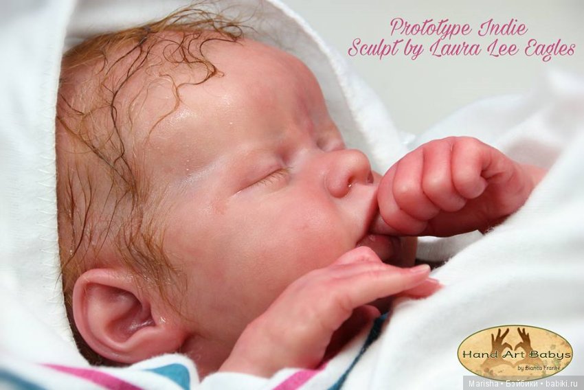 Малышка Indie, прототип от Bianca Frankeby. Молд скульптора Laura Lee Eagles (фото 2)
