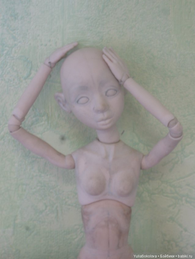 Мастер-модель в процессе. Шарнирные Куклы Юлии Соколовой (фото 7)