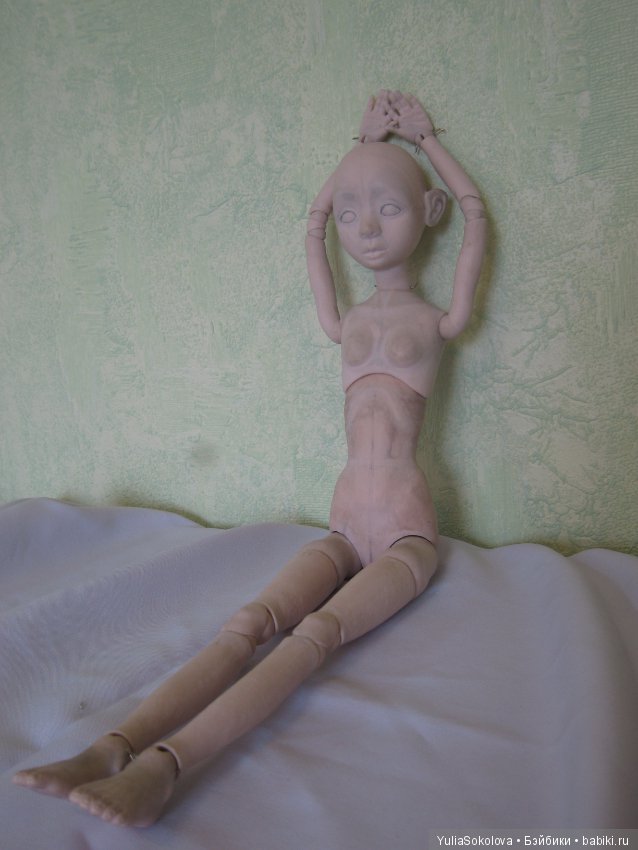 Мастер-модель в процессе. Шарнирные Куклы Юлии Соколовой