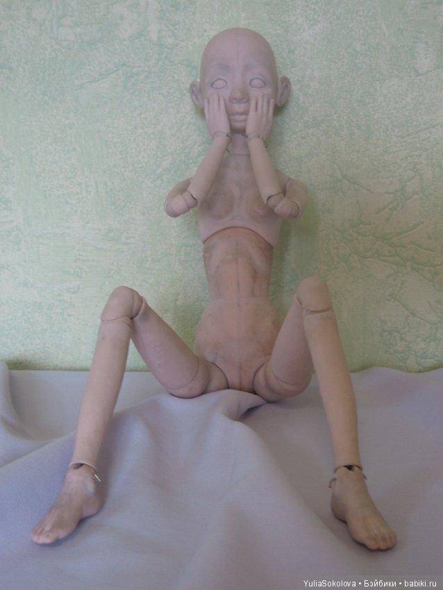 Мастер-модель в процессе. Шарнирные Куклы Юлии Соколовой (фото 6)