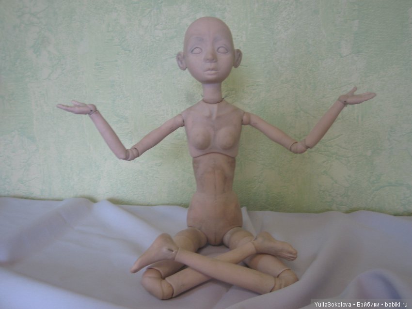 Мастер-модель в процессе. Шарнирные Куклы Юлии Соколовой