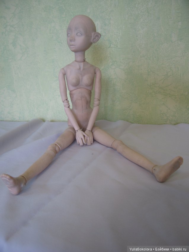 Мастер-модель в процессе. Шарнирные Куклы Юлии Соколовой