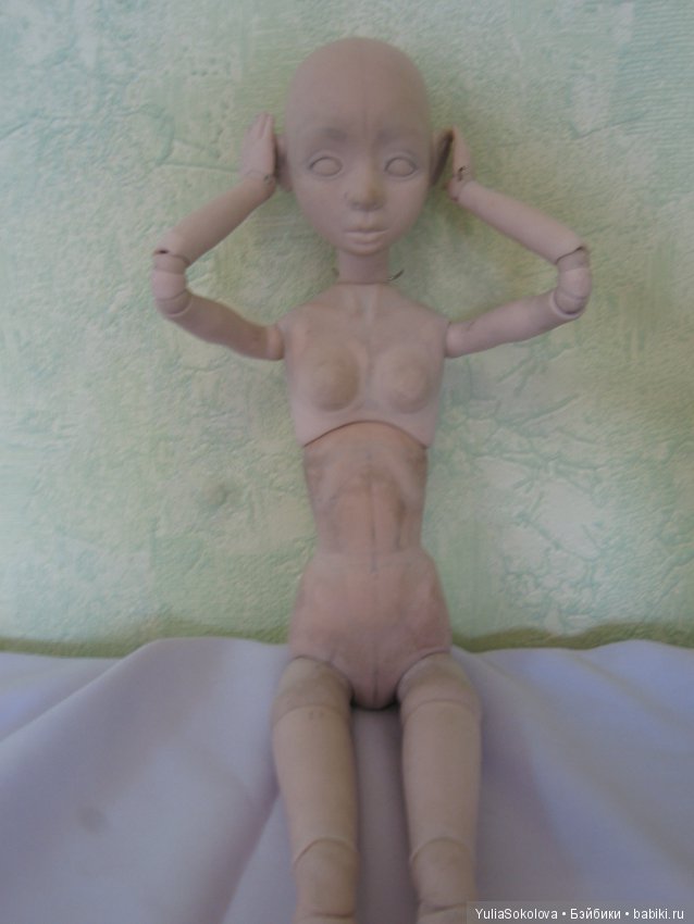 Мастер-модель в процессе. Шарнирные Куклы Юлии Соколовой