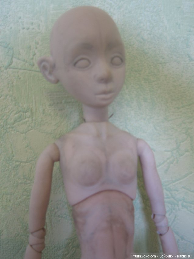 Мастер-модель в процессе. Шарнирные Куклы Юлии Соколовой