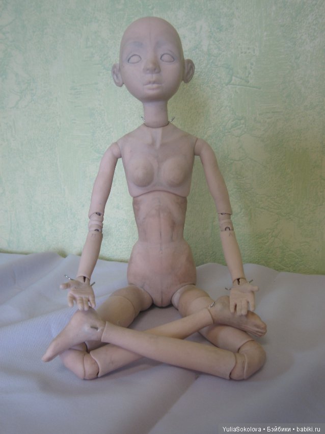 Мастер-модель в процессе. Шарнирные Куклы Юлии Соколовой