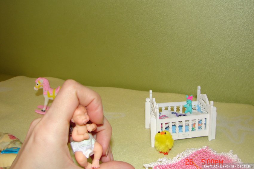 Виолетта - авторская мини кукла Ланы