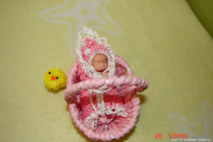 Виолетта - авторская мини кукла Ланы