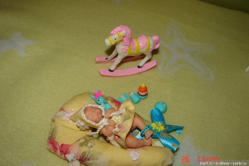 Виолетта - авторская мини кукла Ланы (фото 4)