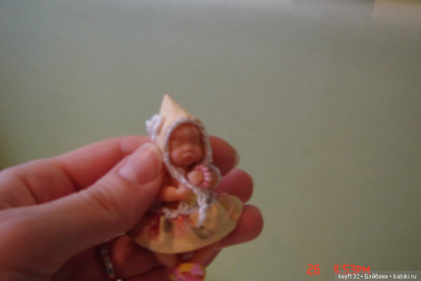 Виолетта - авторская мини кукла Ланы (фото 8)