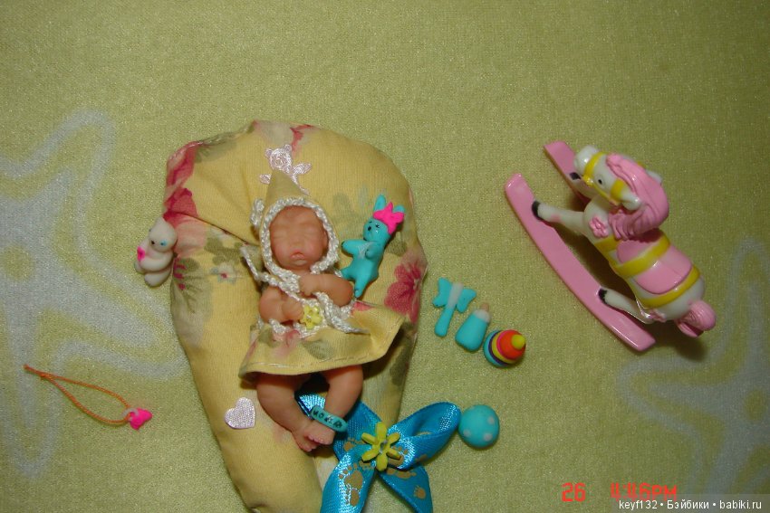 Виолетта - авторская мини кукла Ланы (фото 5)