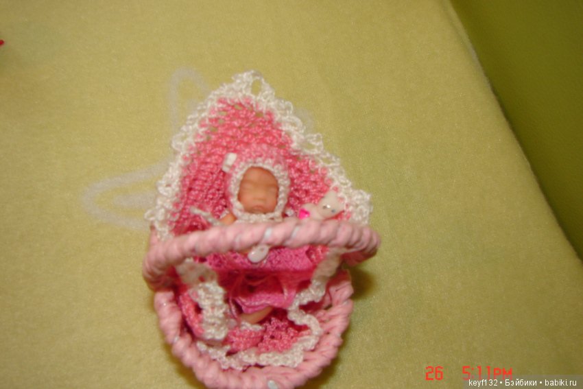 Виолетта - авторская мини кукла Ланы