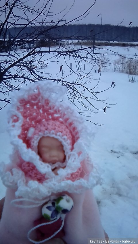 Виолетта - авторская мини кукла Ланы