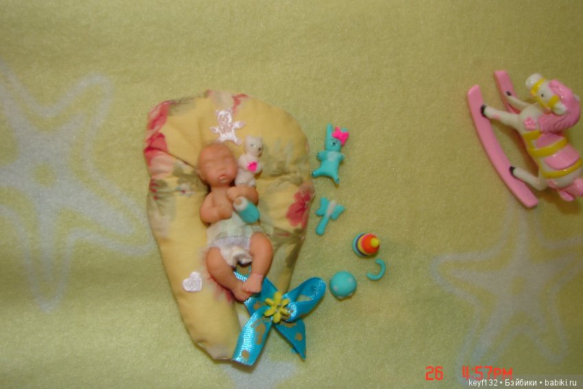 Виолетта - авторская мини кукла Ланы (фото 9)