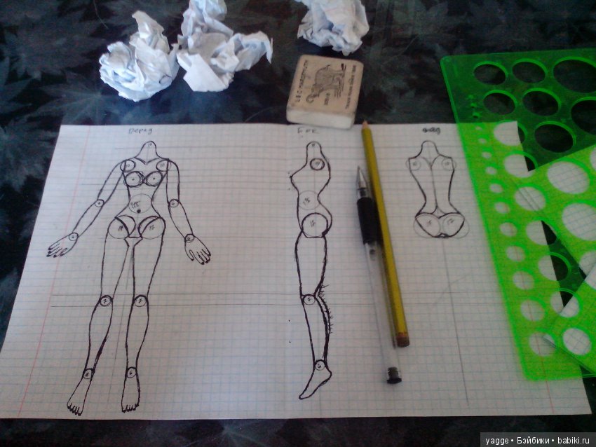 Мои попытки создать свою шарнирную куклу. Часть 3