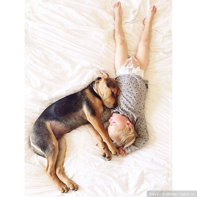 Малыш и щенок — Дети: красивые фото