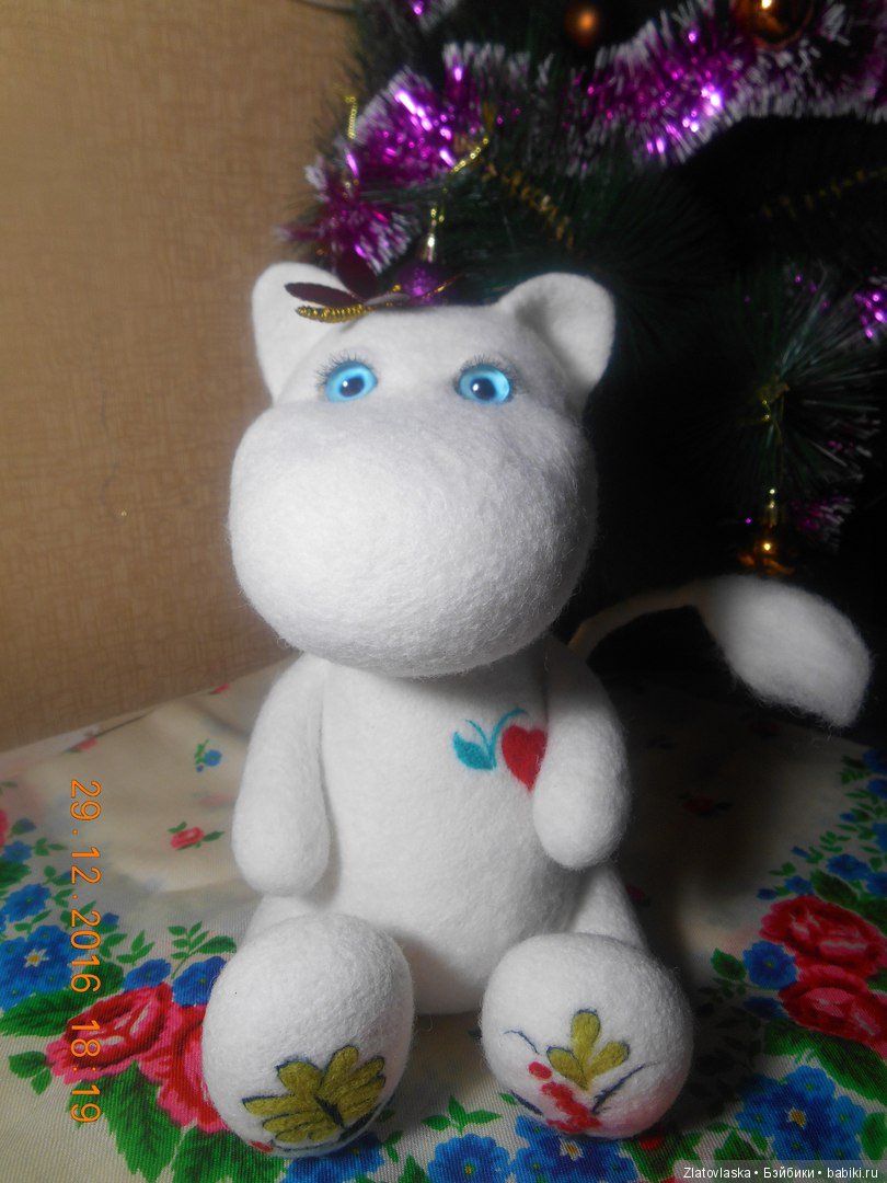 Муми Тролль и Петриковская роспись. Валяние из шерсти