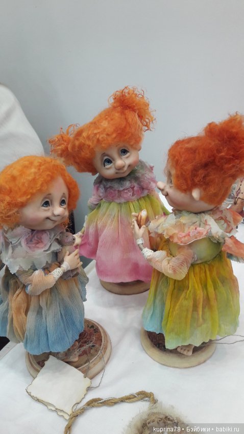 Рыжие солнышки! Немного фото с выставки кукол на Тишинке 2017 (фото 9)