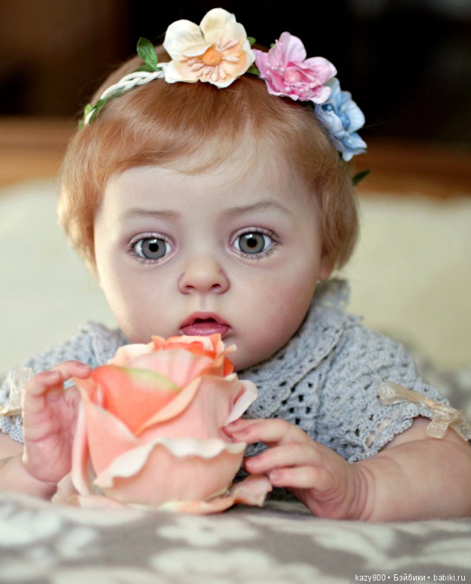 Нежный сказочный бутон Тиффани. Кукла реборн Елены Коротковой