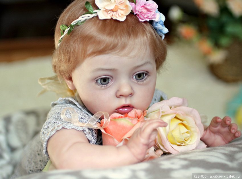 Нежный сказочный бутон Тиффани. Кукла реборн Елены Коротковой (фото 2)