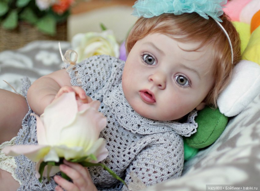 Нежный сказочный бутон Тиффани. Кукла реборн Елены Коротковой (фото 4)