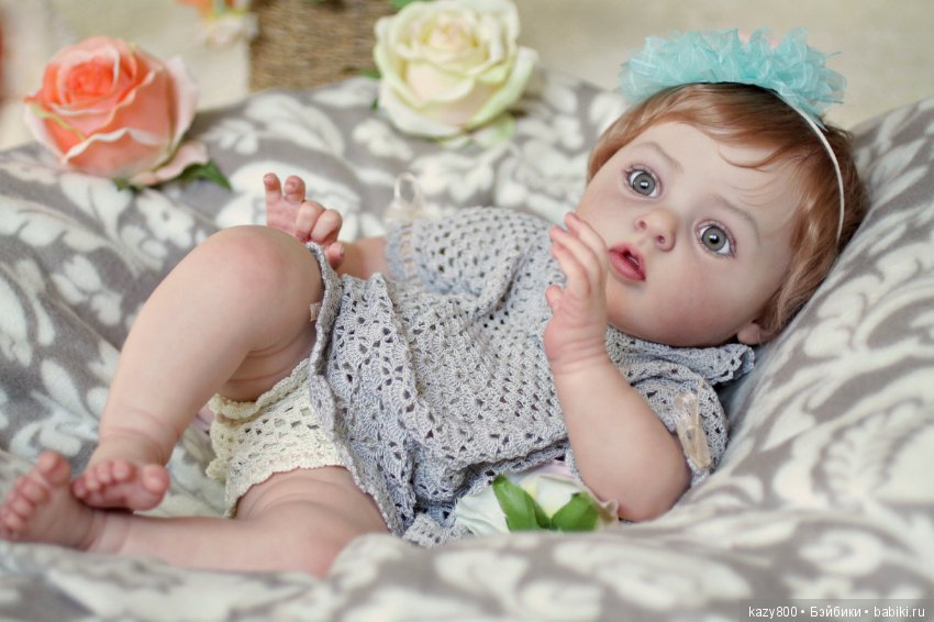 Нежный сказочный бутон Тиффани. Кукла реборн Елены Коротковой