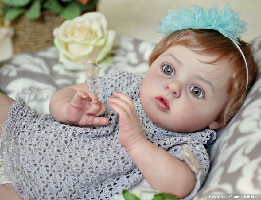 Нежный сказочный бутон Тиффани. Кукла реборн Елены Коротковой (фото 6)