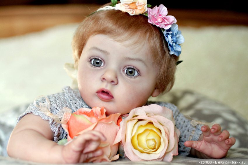 Нежный сказочный бутон Тиффани. Кукла реборн Елены Коротковой (фото 3)