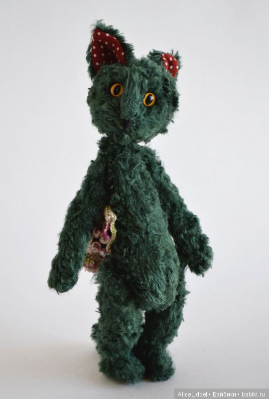 Котик, авторская игрушка своими руками